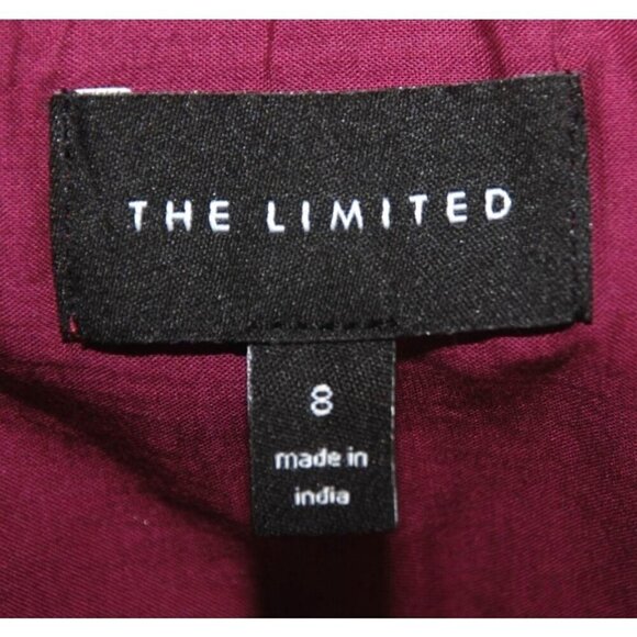 The Limited Ladies A-Line Knee Length Skirt 8 Striped Lined Side Zipper Cotton - Picture 6 of 7